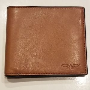 Coach Men's wallet tan NWOT